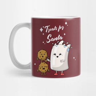 Treats for Santa Milk and Cookies Cute Mug
